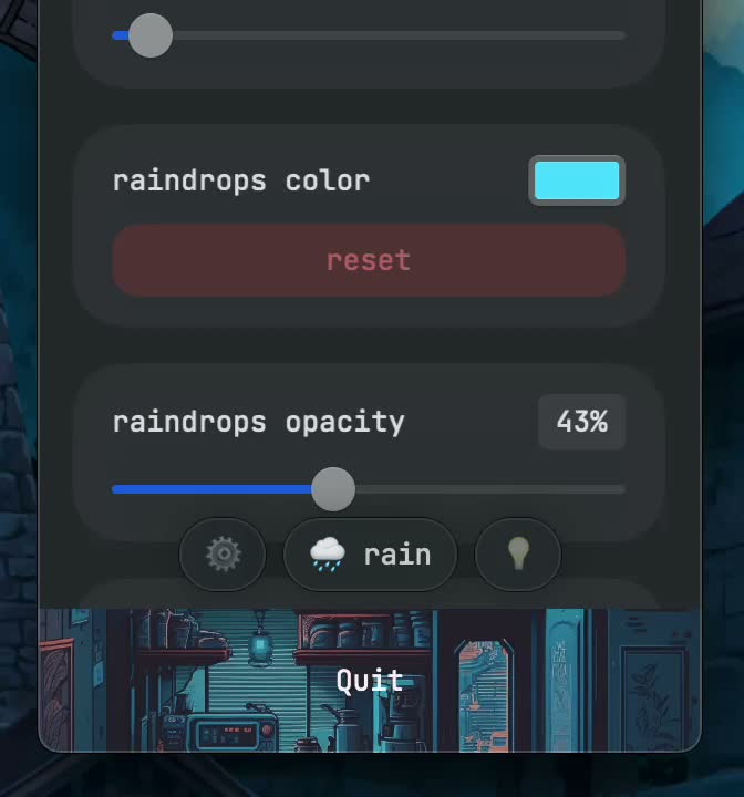 Original lo-rain settings · archived June 2023